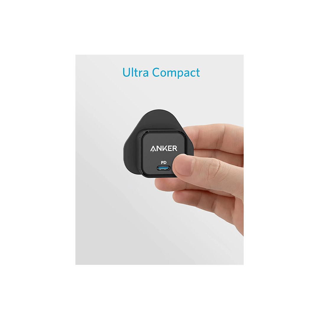 Anker PowerPort III 20W Cube USB-C Charger – Black in Qatar Anker PowerPort III 20W Cube USB-C Charger – Black in Qatar